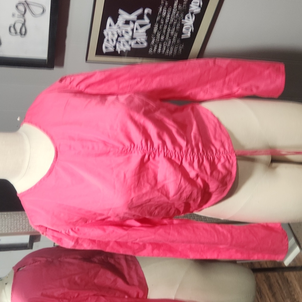 Pink Top with Front Drawstring - Picture 4 of 5